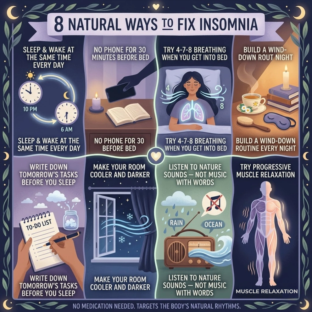 8 easy ways to fix insomnia